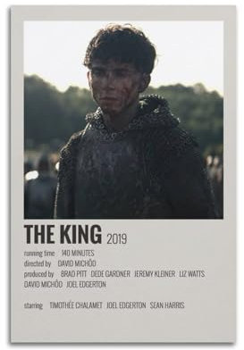 Zamou The King Leinwand-Poster, Wandkunst, dekoratives Wohnzimmer-Poster, Schlafzimmer-Poster, 30 x 45 cm, ungerahmter Stil