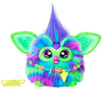 Furby Galaxy, Juguete de Peluche Interactivo Que Brilla en la Oscuridad - Versión en Español, Juguete Electrónico para Niñas y Niños, Regalo de Papá Noel y Reyes Magos