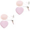 minkissy 4 Pièces Essuie-glace De Téléphone Lingettes D'écran Pour L'électronique Chiffons De Nettoyage De Lentilles Essuie-lunettes Outil De Nettoyage D'écran Verres à Boire Pp Rose