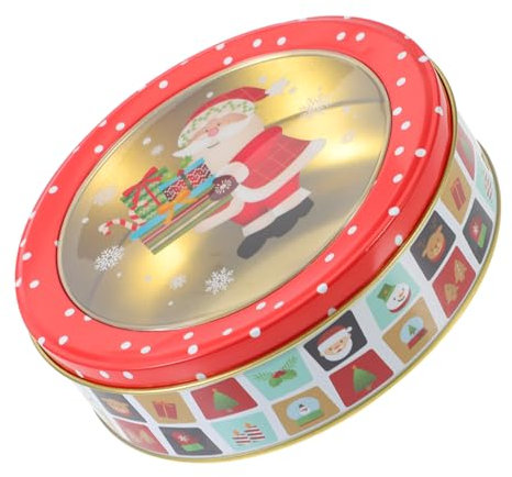HOLIDYOYO Scatola Di Natalizia Per Biscotti e Dolci Confezione Festiva Per Regali e Decorazioni Di Natale Design Adorabile e Struttura Robusta Per Conservare e Mostrare Prelibatezze Durante