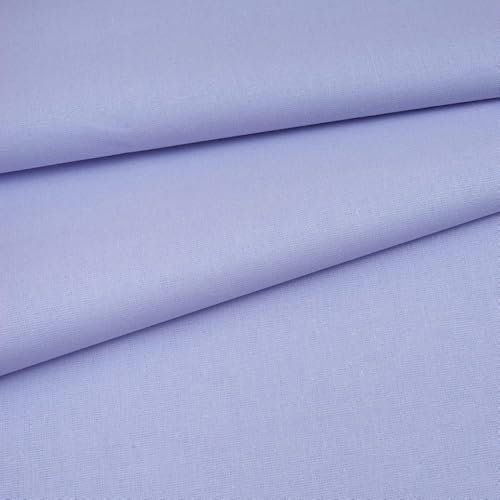 Fabreco - 100% Premium Baumwollstoff Meterware Uni 160 cm | 220 g/lfm – Weich, langlebig & hautfreundlich | Stoffe Zum Nähen & Dekoration | Stoff Meterware - Fabric | violett