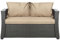 Setgarden® Bankauflage - Outdoor sitzkissen für Gartenbank für polyrattan- Polster Auflage Outdoor - Bankpolster Auflage für Hollywoodschaukel Rattan Sitzbank (Beige, 100x60x50cm)