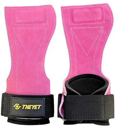 Theyet Cross-Trainingshandschuhe aus Leder, Uni, Fitnesshandschuhe für Damen und Herren, Schutz für Klimmzüge, Gewichte, Fitness, Calisthenics, Fitnessstudio, Crossfit, Hornhautfeile, Geschenk