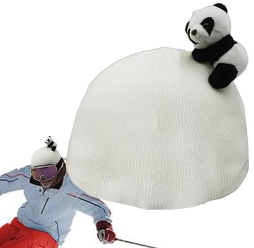 Cute Ski Helmet Cover, Warm Motorcycle Helmet Cover, Thick Winter Protective Helmet Cover for Snowboarding, Skateboarding, and Motorcycling for Outdoor Sports Home Family Friends