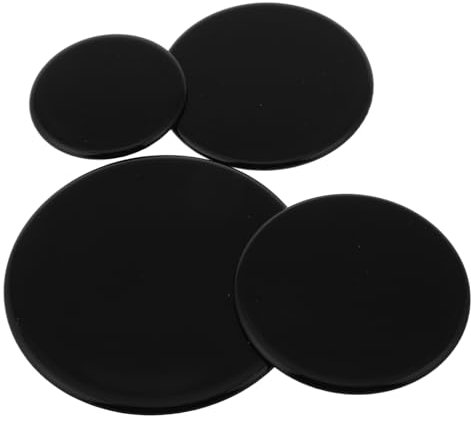 Ciieeo 4pcs Cooker Hob Covers for Gas Hob Stove Protector Gas Stove Cap Replacement Oven Burner Caps Easy to Install