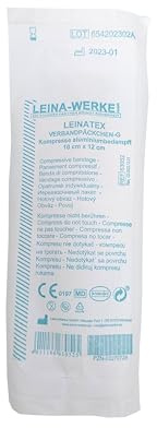 10x Leinatex-Verbandpäckchen DIN 13151-G 10 x 12cm ALUMINIUM-BEDAMPFT - steril - reduziertes ANGEBOT