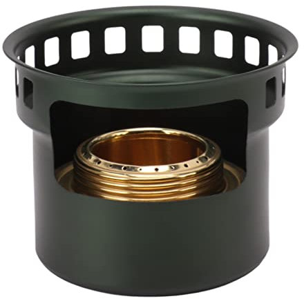 Stufa Alcolica, Stufa Alcolica Trangia Stufe Alcolici Portatili per Interni con Manico Esteso per il Picnic da Campeggio (GOLD) (GREY) (verde scuro)
