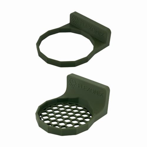 Flexonix Schalldämpferhalter magnetisch in Oliv bis 1 kg & Ø 64 mm – Halterung & Befestigung für Waffenschrank, stabil & flexibel – Made in Germany
