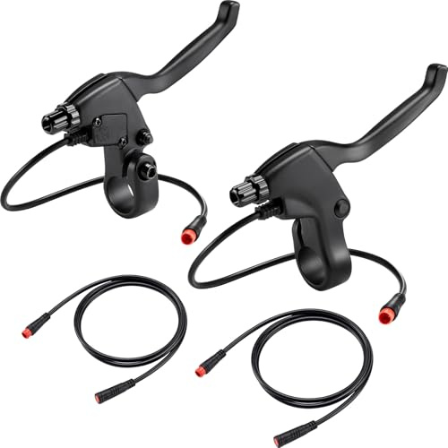 Zeekpowa Ebike Leve freno 2 pin connettore 2 fili sinistra e destra leva del freno elettronica per bicicletta elettrica E-Bike Scooter (1 coppia)