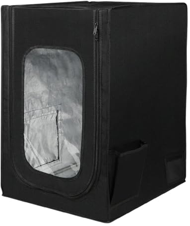 Kompatibel mit Creality Ender Plus 3D-Druckern, Gehäuse 750 x 650 x 550 mm, Abluftventilator-Schnittstelle, feuerhemmendes Zubehör(A)
