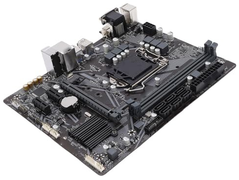 Sxhlseller Scheda Madre B460M per LGA 1200, Supporta Processori di 10a e 11a Generazione, DDR4 a Doppio Canale da 64 GB, PCIe 3.0 X16, M.2 NVMe, 6 Porte SATA III