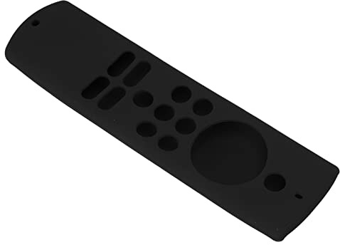 OVAQUIXI Silicone Anti Slip Remote Cover for Fire TV Stick Lite 2 Pack Lightweight Shockproof Protective Case with Lanyard for Fire TV Stick Lite Alexa Voice Remote (Black)