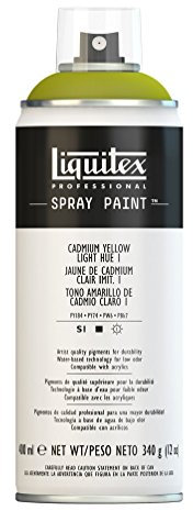 Liquitex Professional Peinture acrylique Aérosol 400 ml Jaune de cadmium clair 1 Imitation