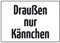 Draußen nur Kännchen Blechkarte Flach Neu 10x15cm VP223