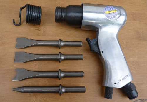 150mm Pneumatic Compressor Air Hammer Kit & Chisels Body Panel Work