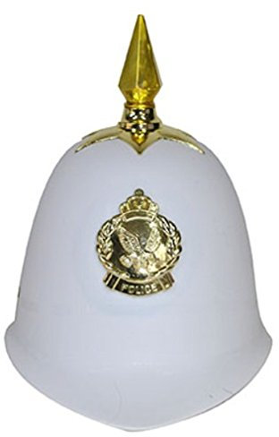 Fiesta Palace - Helm mit Spitze Polizei, weiß