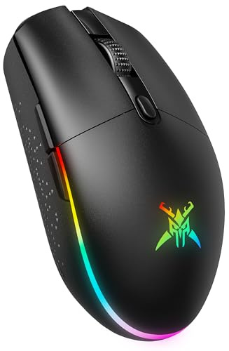 TECKNET USB Wired Mouse, 6-Button Corded Computer Mouse with 4 Adjustable DPI, Optical Computer Mice with Ergonomic Design and 5FT Cord for Laptop, Chromebook, PC, Desktop, Mac, Notebook-Gray