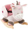 Nattou Balancín Jade la Unicornio, 10 - 36 meses, 60 x 39 x 50 cm, Beige/Rosa