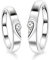 KnSam Paar Ring 925 Sterlingsilber Liebe Herz Partnerringe Eheringe Trauringe Hochzeit Verlobung für Damen und Herren, Silber Verstellbar Größe [Neuheit Ring]