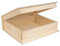 Creative Deco Buchbox Holzkiste mit Deckel | 24 x 19 x 7,5 cm | Aufbewahrungsbox Holzbox Kiste Buch Box Schatulle | Ideal für Wertsachen, Spielzeuge, Werkzeuge