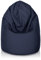 Bepouf - Pouf a Sacco Morbido in Poliestere con Imbottitura in Palline di Polistirolo, Poltrona a Sacco Adatta per Camera e Salotto - Dimensione Media 110x70, Colore Blu Scuro