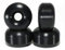 Blank Skateboard Wheels/Skateboard Rollen Schwarz 52mm (99a) Set 4 STK Black Made in USA (inkl. Vamos Skate Co. Sticker)