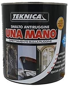 Smalto antiruggine lucido UNA MANO- Teknica direttamente sulla ruggine 750 ml (VERDE VITTORIA)