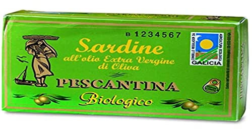 Pescantina, Sardine in olio extravergine d'oliva bio, 120g