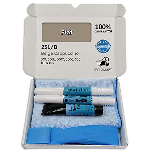 Genuine Colors Lackstift BEIGE Cappuccino (MOCCALATTE) 231 B für FIAT 500 500L 500X 500C Therapy