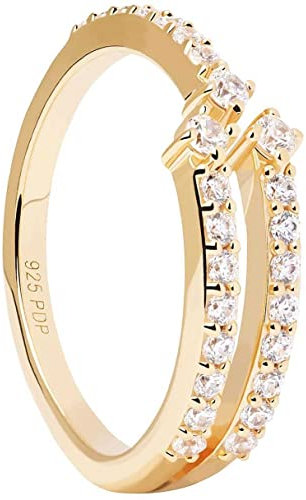 PDPaola Damen-Ring Silber vergoldet AN01-865-16 Ringgröße 56/17,8