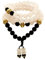Samsara collana tibetana in quarzo rosa e onice - mala tibetano tradizionale con 108 grani per meditazione e spiritualità.