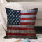 Kissenbezug 45x45 cm,USA-Flagge texturierte Vereinigte Staaten von Amerika,Outdoor Kissen Kissenbezüge Kissenhülle Sofa Kissen dekokissen Zierkissen für Wohnzimmer Garten deko draußen