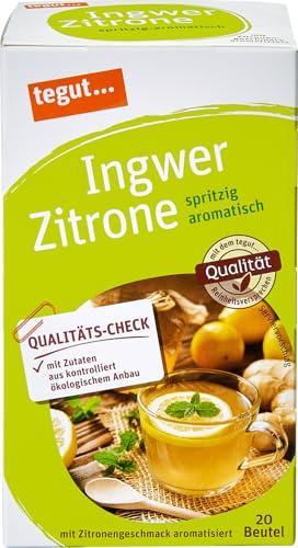 tegut… Tee, Ingwer Zitrone, 20 Beutel, 40 g