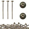Lot de 50 vis à bois Torx à tête plate pour construction de toiture, tête plate - Vis 5 x 100 mm