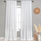 KOUFALL Weiße Leinen-Vorhänge, extra lang, 2 Paneele, Boho-Stil, Landhausstil, hochwertig, halbtransparent, lichtfilternd, große Fenstervorhänge für Familienzimmer, 335 cm Länge, 3,4 m