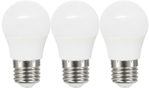 Tupolife E27 LED Dimmbar 5W ersetzt 50W, E27 G45 A50 Edison Birne Kaltweiss 6000 Kelvin Leuchtmitte, 230V Dimmbare LED E27 Glühbirne, 3er-Pack