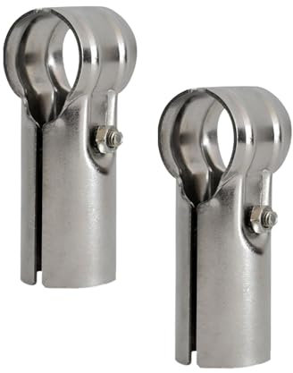 Lot de 2 colliers de serrage en T en acier inoxydable pour 32mm tuyaux, boulons et écrous inclus