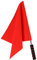 Kisangel Mini Drapeaux Rouges de Signalisation Pour La Compétition - Drapeau Conducteur, de Circulation, de Commande Football - Mât En Acier Inoxydable