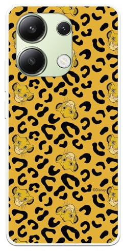 Schutzhülle für Xiaomi Redmi Note 13 4G - Poco M6 4G Offizieller König der Löwen Simba Animal Print Transparent Schutz Ihr HandyHülle für Xiaomi aus flexiblem Silikon mit offizieller Lizenz von Disney