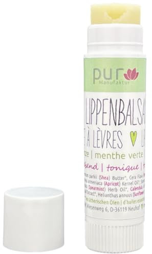 pur Manufaktur Lippenbalsam Grüne Minze bio 6,5 g in Lippenpflege-Stift