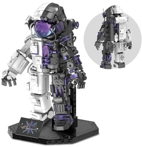 Finger Rock Technik Space Astronaut Bausteine, 1185 Teile Halb-Mecha Astronaut Weltraum Bauspielzeug Modell, Idea Geschenke für Erwachsene Jugendliche