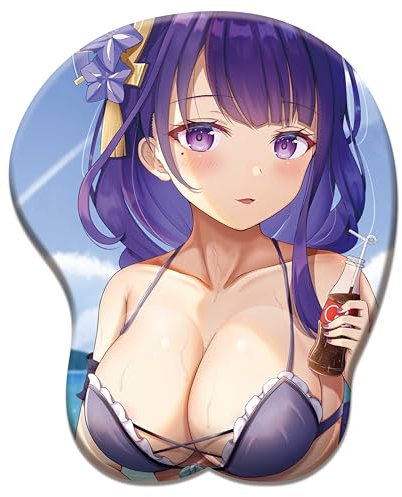 ELLENNE - TAPPETINO MOUSE 3D IN GEL CON SUPPORTO PER POLSO - GAMING MANGA ANIME GIAPPONE JAPAN (Disegno 04)