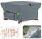 Velway Housse Salon de Jardin Imperméable - 125x125x74cm Housse Table de Jardin avec Boucles Coupe-Vent Protection pour Tous Les Temps pour Table et Chaise d'extérieur - Gris