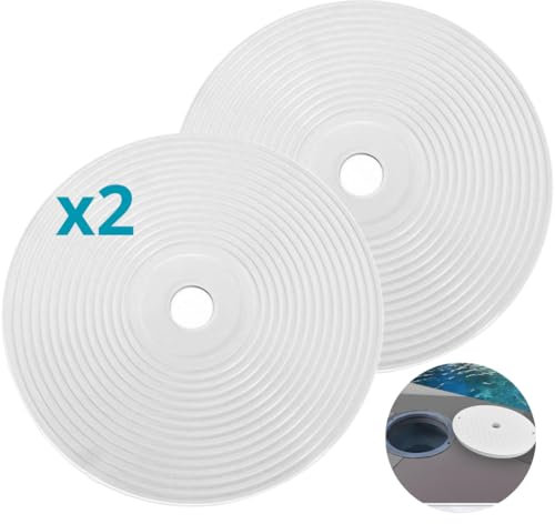 Galyon - Tapa Circular Skimmer Piscina - Color Blanco - 21,4 x 18,6 x 2cm - Accesorios para Piscina - Universal - Cubierta Superior de Skimmer (Pack 2, 2, Unidad)