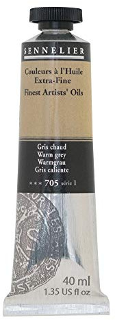 SENNELIER Artists' Extra Fine Oil, 40 ml Tube, Series 1, Warm Grey, (10-130411-705)