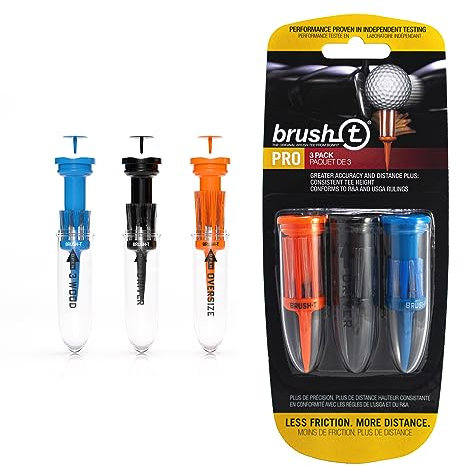 Brush T B10003f Golf Tee, Mehrfarbig, 3 Stück