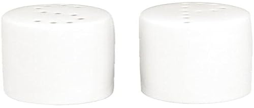 Olympia Porcelain Pepper Shakers 80mm, Dishwasher Safe, White, 12 Pack | Oven, microwave and freezer proof kitchen cruet pot features strengthened rolled edges for commercial chip resistance.