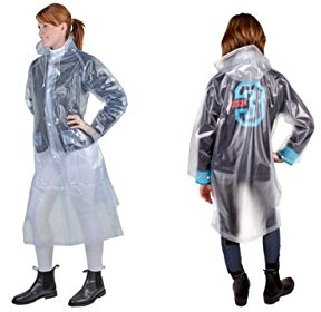 HKM 8243 Regenmantel, Reitregenmantel Seitenschlitz Unisex Kinder M