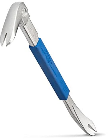 ESTWING Pro Claw Nail Puller - 12.5 Pry Bar with Forged Steel Construction & No-Slip Cushion Grip - PC300G