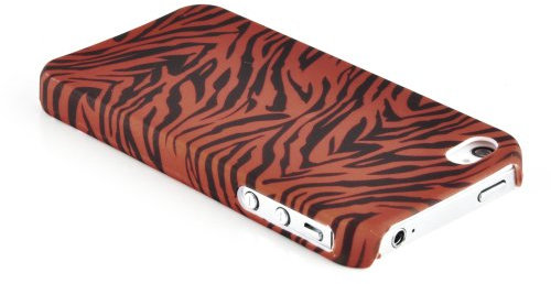 Cadorabo - Hard Cover für Apple iPhone 4 / iPhone 4S - Case Cover Schutzhülle Bumper im Design: Brown Tiger